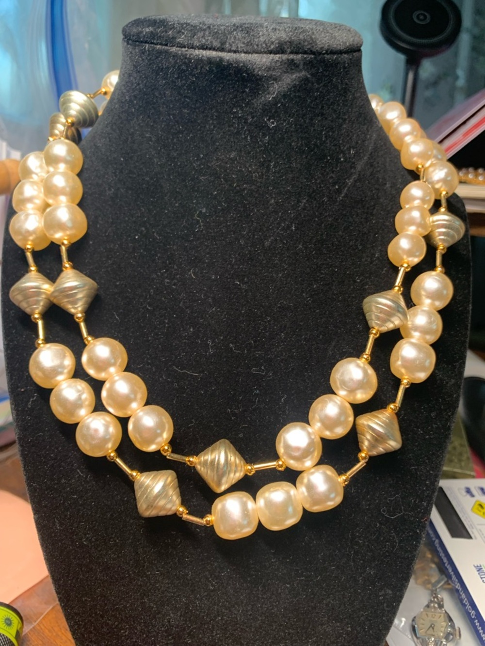 Faux Pearl Necklace - Unbranded
